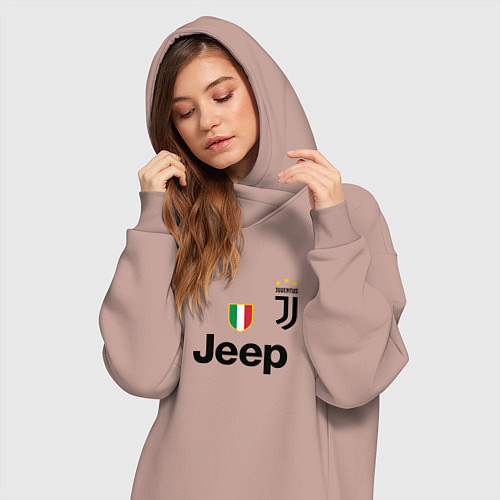 Женская толстовка-платье Ronaldo: Juve Sport / Пыльно-розовый – фото 3