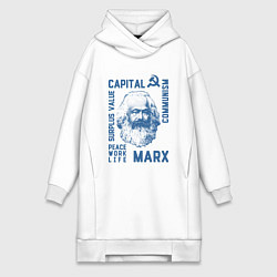 Женская толстовка-платье Marx: Capital