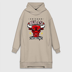 Женская толстовка-платье Chicago Bulls est. 1966