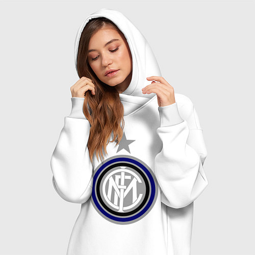 Женская толстовка-платье Inter FC / Белый – фото 3