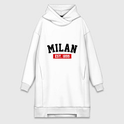 Женская толстовка-платье FC Milan Est. 1899