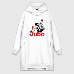 Женское худи-платье Judo Master, цвет: белый