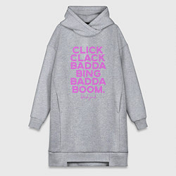 Женская толстовка-платье Click Clack Black Pink