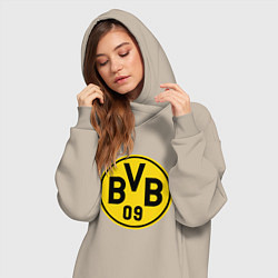 Женское худи-платье BVB 09, цвет: миндальный — фото 2