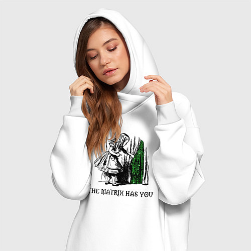 Женская толстовка-платье Matrix Alice / Белый – фото 3