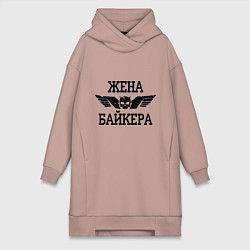 Женская толстовка-платье Жена байкера