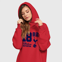 Женское худи-платье FC Tottenham 1882, цвет: красный — фото 2