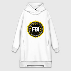 Женская толстовка-платье FBI Departament