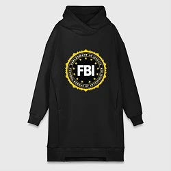 Женская толстовка-платье FBI Departament