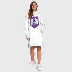Женское худи-платье Lama Fortnite, цвет: белый — фото 2