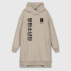 Женская толстовка-платье BTS Korea