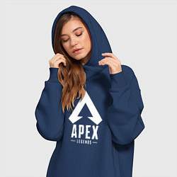Женское худи-платье Apex Legends, цвет: тёмно-синий — фото 2