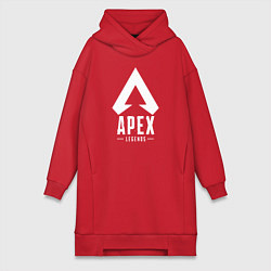 Женское худи-платье Apex Legends, цвет: красный
