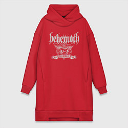 Женское худи-платье Behemoth: The Satanist, цвет: красный