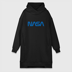 Женское худи-платье NASA, цвет: черный