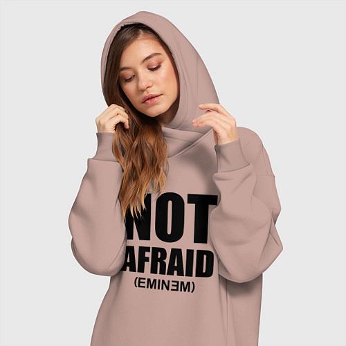 Женская толстовка-платье Not Afraid / Пыльно-розовый – фото 3