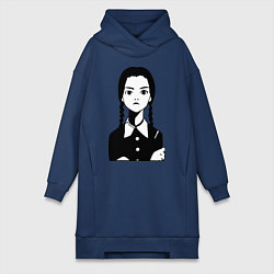 Женская толстовка-платье Wednesday Addams