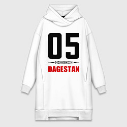 Женское худи-платье 05 Dagestan, цвет: белый