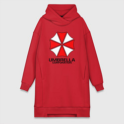 Женское худи-платье UMBRELLA CORP, цвет: красный
