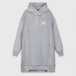 Женское худи-платье One Piece, цвет: меланж