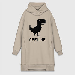 Женское худи-платье Offline, цвет: миндальный
