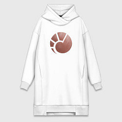 Женское худи-платье MINMATAR, цвет: белый