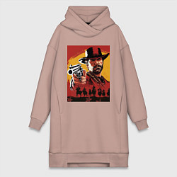 Женская толстовка-платье Red dead redemption 2