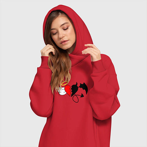 Женская толстовка-платье EMINEM / Красный – фото 3