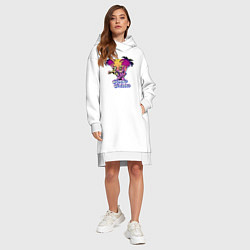 Женское худи-платье Джорно Джованна и GER, цвет: белый — фото 2