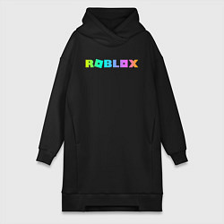 Женское худи-платье ROBLOX, цвет: черный