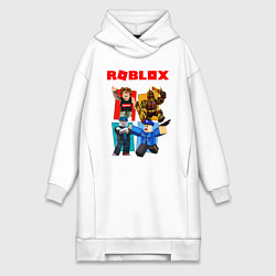 Женское худи-платье ROBLOX, цвет: белый