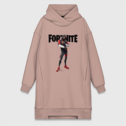 Женское худи-платье FORTNITE IKONIK, цвет: пыльно-розовый