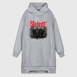 Женское худи-платье SLIPKNOT, цвет: меланж