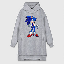 Женская толстовка-платье SONIC