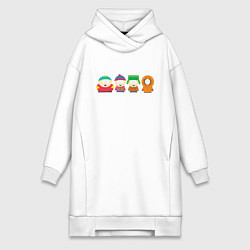 Женское худи-платье SOUTH PARK, цвет: белый