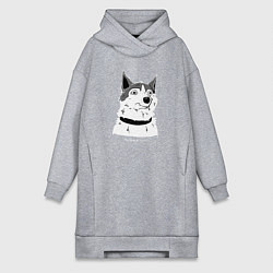 Женская толстовка-платье Курьер - Шарик