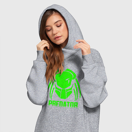 Женская толстовка-платье PREDATOR / Меланж – фото 3