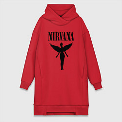 Женское худи-платье NIRVANA, цвет: красный