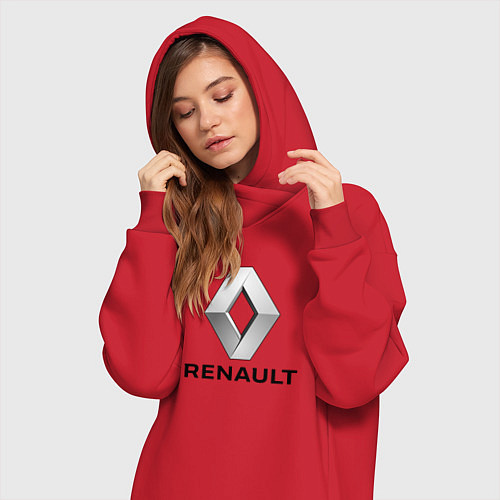 Женская толстовка-платье RENAULT / Красный – фото 3
