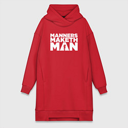 Женская толстовка-платье Manners maketh man