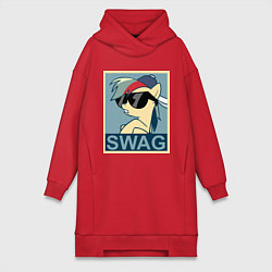 Женская толстовка-платье Rainbow Dash swag