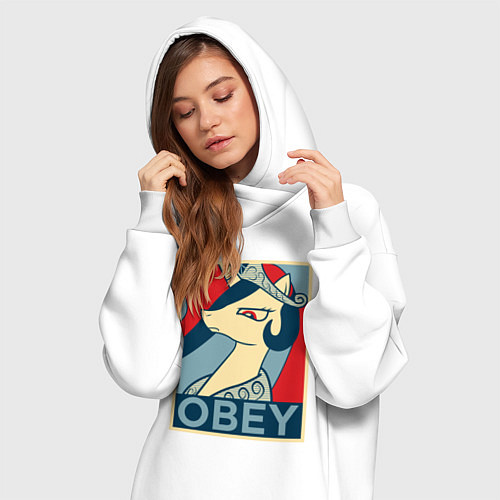 Женская толстовка-платье Trixie OBEY / Белый – фото 3