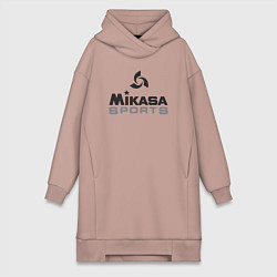 Женское худи-платье MIKASA SPORTS, цвет: пыльно-розовый