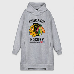 Женская толстовка-платье CHICAGO BLACKHAWKS NHL