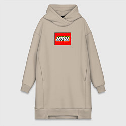 Женская толстовка-платье Легал антибренд