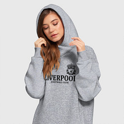 Женское худи-платье Liverpool FC, цвет: меланж — фото 2