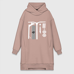 Женская толстовка-платье Самокат фристайл Кастом