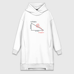 Женское худи-платье Find X, найдите X, цвет: белый