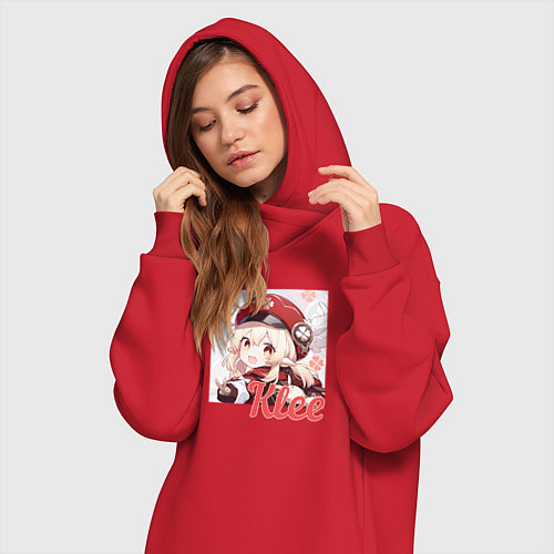 Женская толстовка-платье Klee / Красный – фото 3