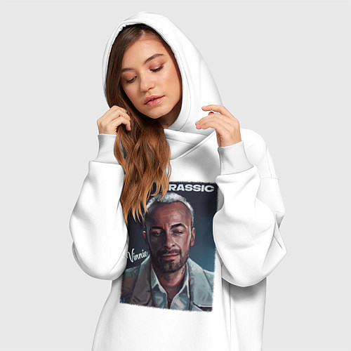 Женская толстовка-платье Голяк Brassic Винни / Белый – фото 3